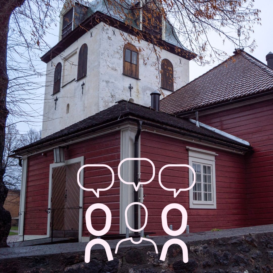 Pikkukirkko talvella.