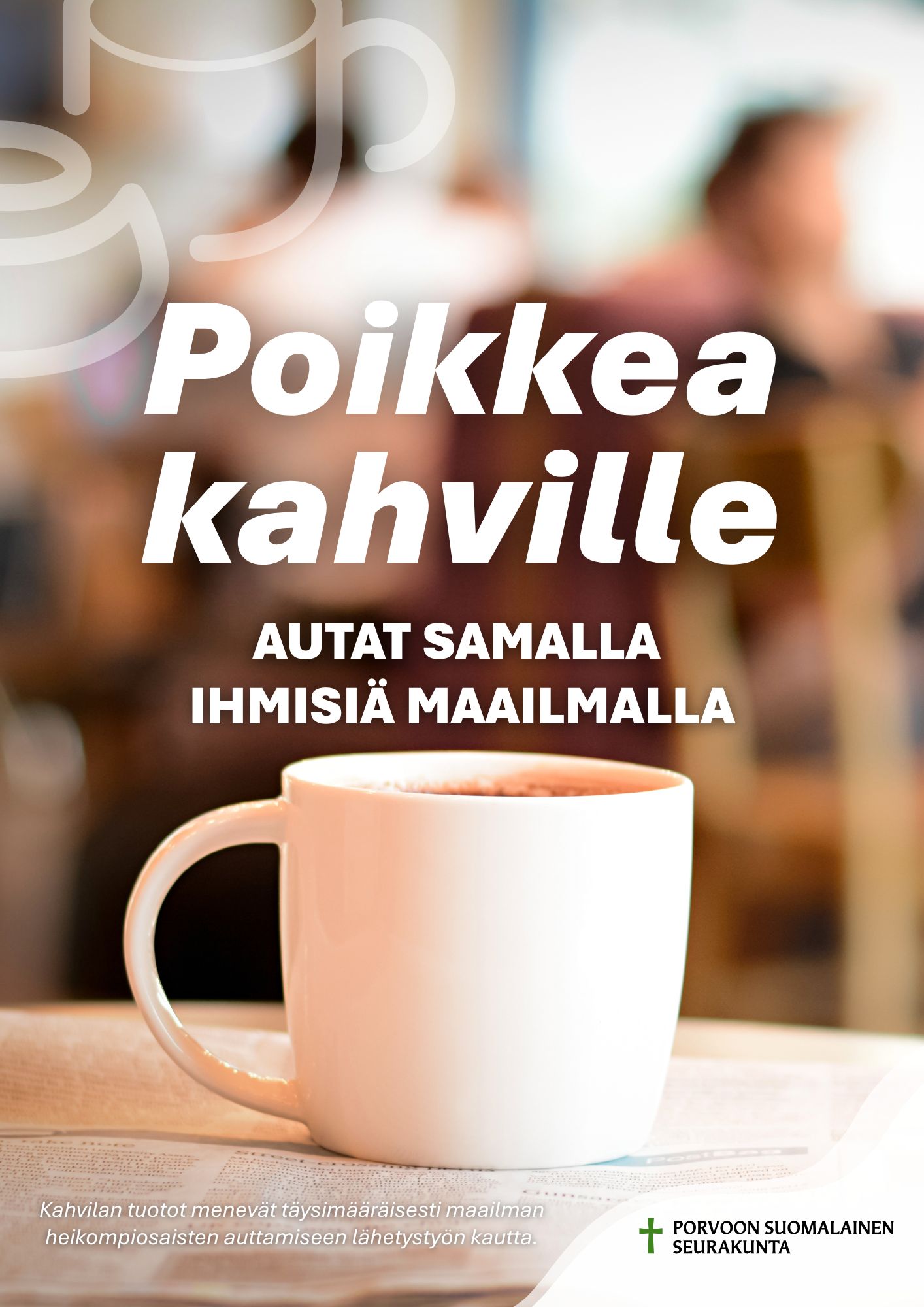Poikkea kahville - Autat samalla ihmisiä maailmalla