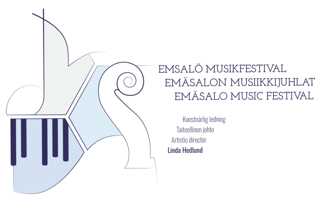 Kuvassa on Emäsalon musiikkijuhlien logo.