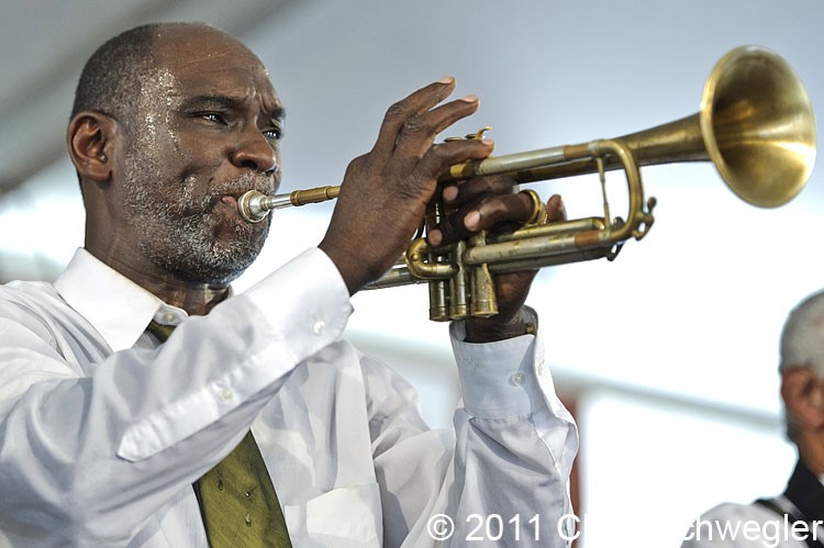 Traditional New Orleans Gospel Gregg Stafford, trumpetti